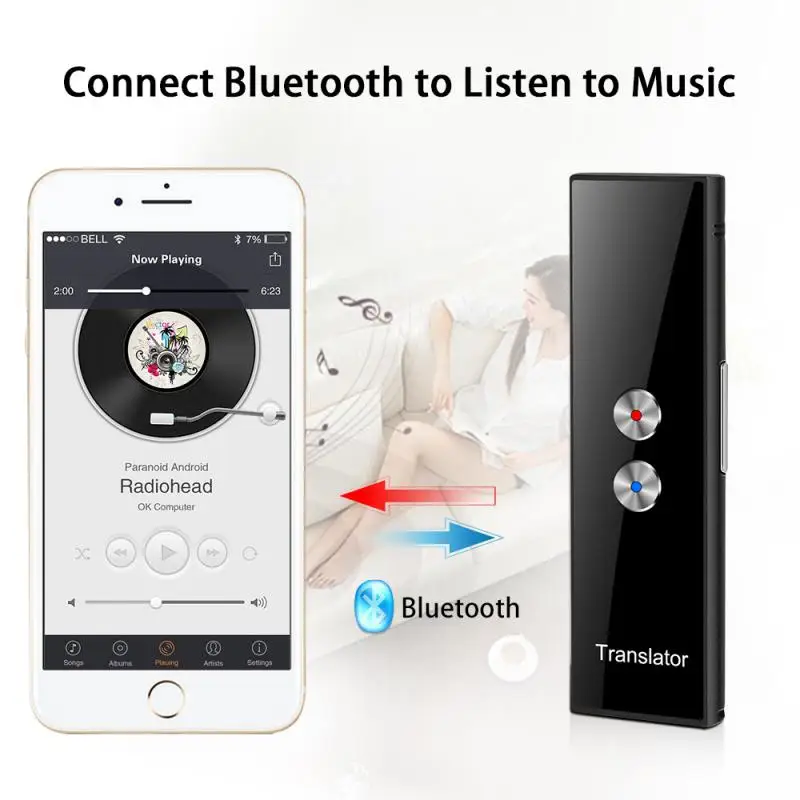 2020 новейшая мода T8 мгновенный переводчик голоса Мини Портативный Bluetooth