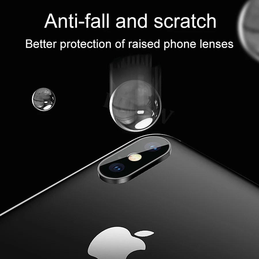 Для iPhone X XS Max закаленное стекло обновление до 11 Pro Max протектор металлическое кольцо Стекло поддельные камеры 11 пленка для iPhone11 X XS объектив