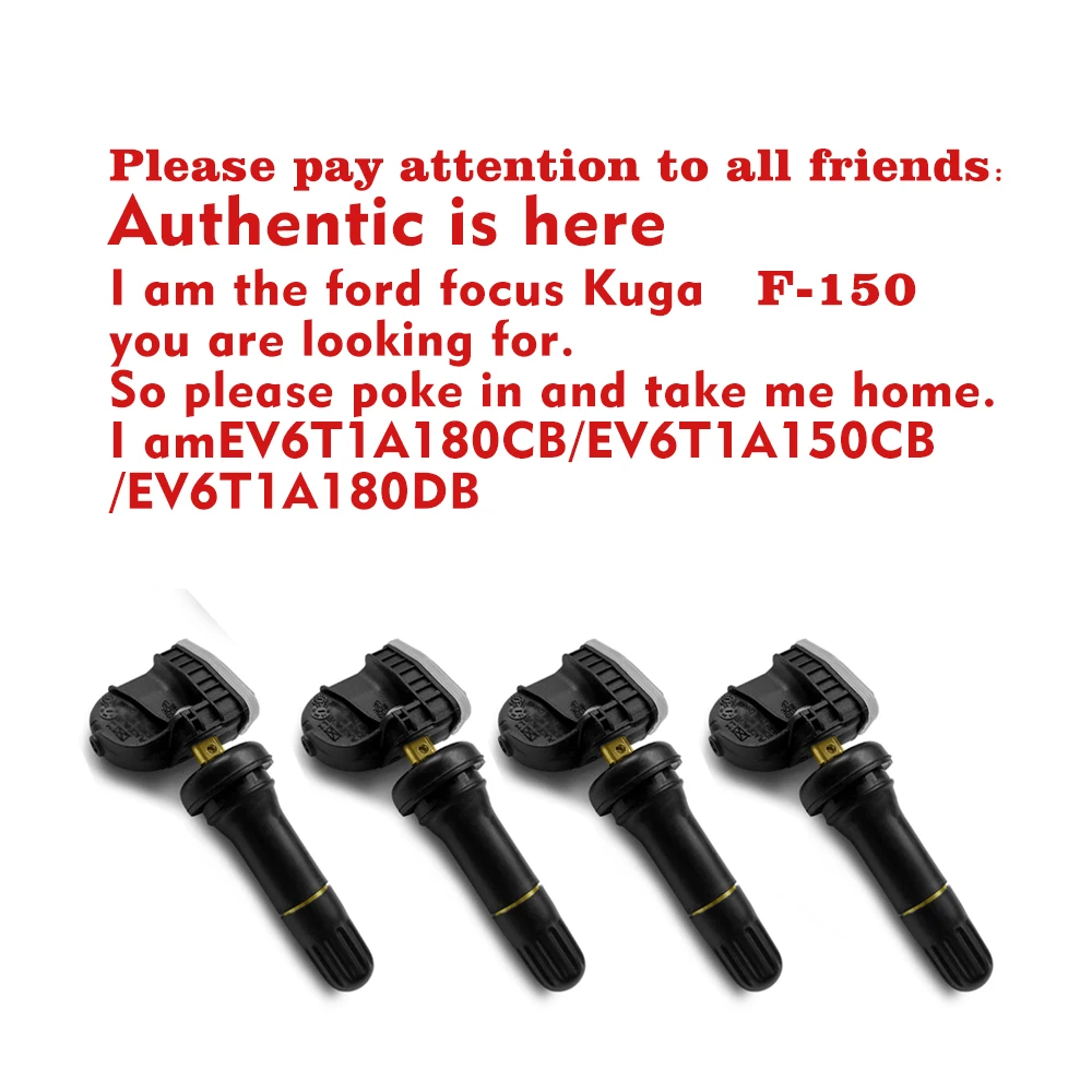 4 шт. автомобильные аксессуары tpms EV6T1A180CB/EV6T1A150CB/EV6T1A180DB 433 МГц для ford F-150 Focus Kuga датчик давления в шинах