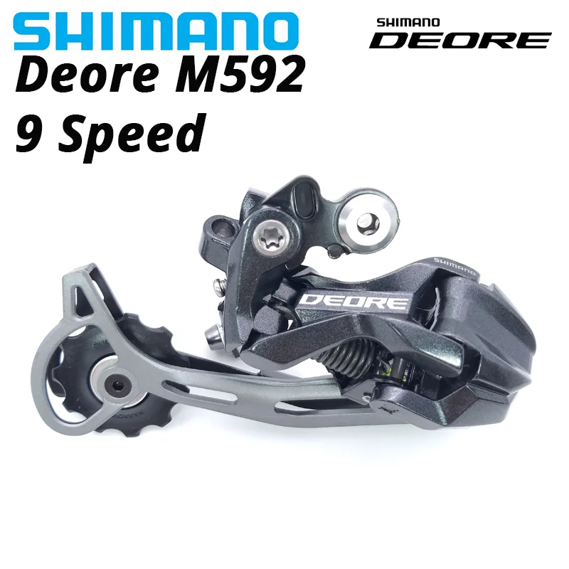 Shimano DEORE RD M592 9 Скорость S велосипед задний переключатель 9v теневая система M590 M591 9V
