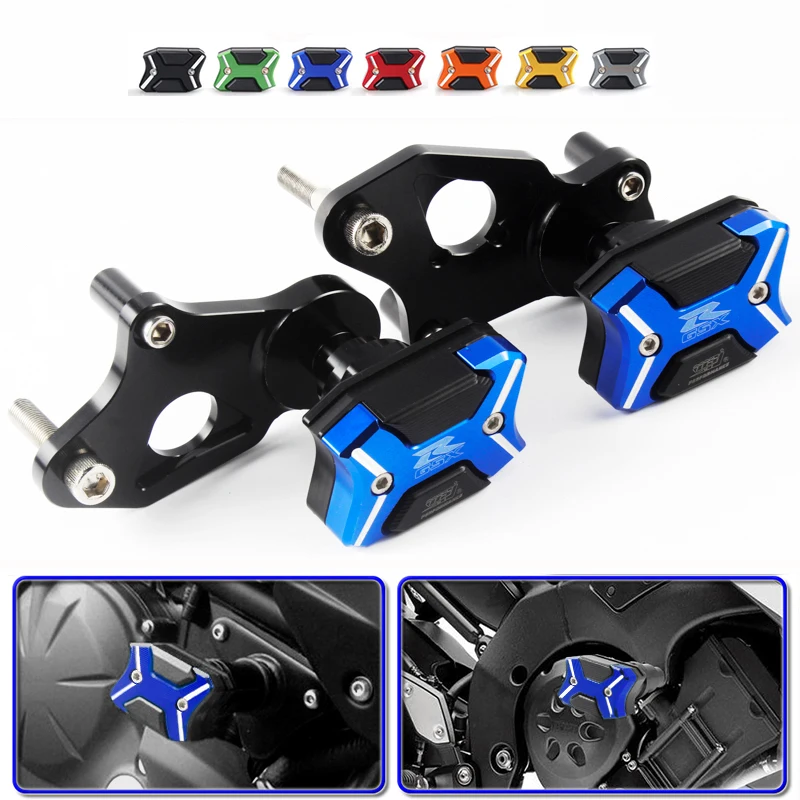 Falling Protection for 2006-2012 Suzuki GSXR600 GSXR750 Motorcycle Aluminum Alloy Frames Slider Crash Pads Fittings Protection