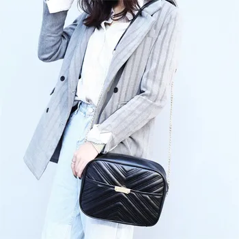 

OCARDIAN HnadBag Ladies Messenger Bag Fashion Women Solid Color Hasp Shoulder Phone Bag Design Female Bag Handbag Phone Pocket