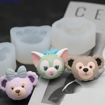 

Cartoon Head 3d Silicone Mold Car Vent Diy Aromatherapy Plaster Mold Diffuser Stone Mold Fondant Tools Cake Decor Home Decor