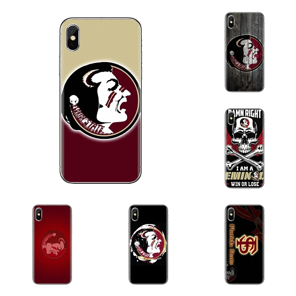 For Huawei Mate Honor 4C 5C 5X 6X 7 7A 7C 8 9 10 8C 8X 20 Lite Pro Florida State Seminoles Logo Transparent Soft Cases Covers |