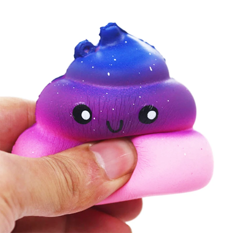 Slow Rising toy, Soft Cute Fun Galaxy Poo Scented Slow Rising Jumbo Squishy Toys Decompression Toys Stress Relief Toys for Kids