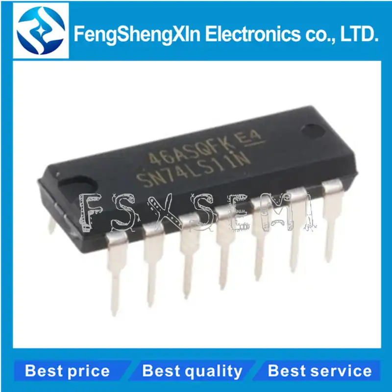 10 шт./лот SN74LS11N DIP 14 74LS11N 74LS11 тройной 3 вход и затвор IC|Интегральные схемы| |