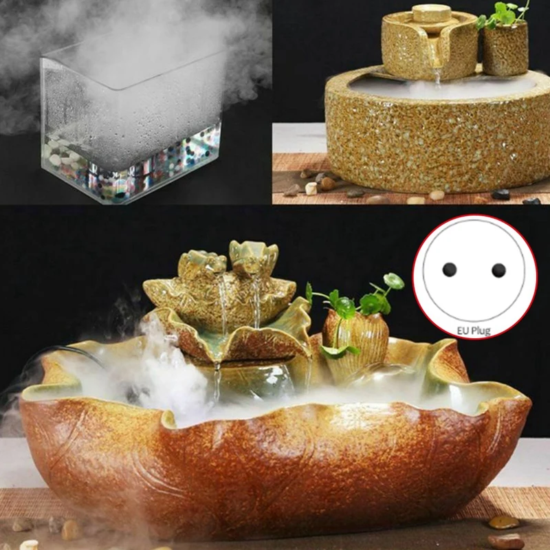 Goedkoop Ultrasone Mist Maker Fogger Water Fountain Pond Verstuiver Luchtbevochtiger Eu Plug