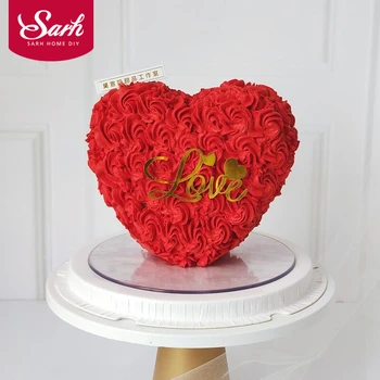 

Heart Shape Sugarcraft piping bags Practical Cake Stands Dessert Support Spacer Piling for Valentine's Day Wedding