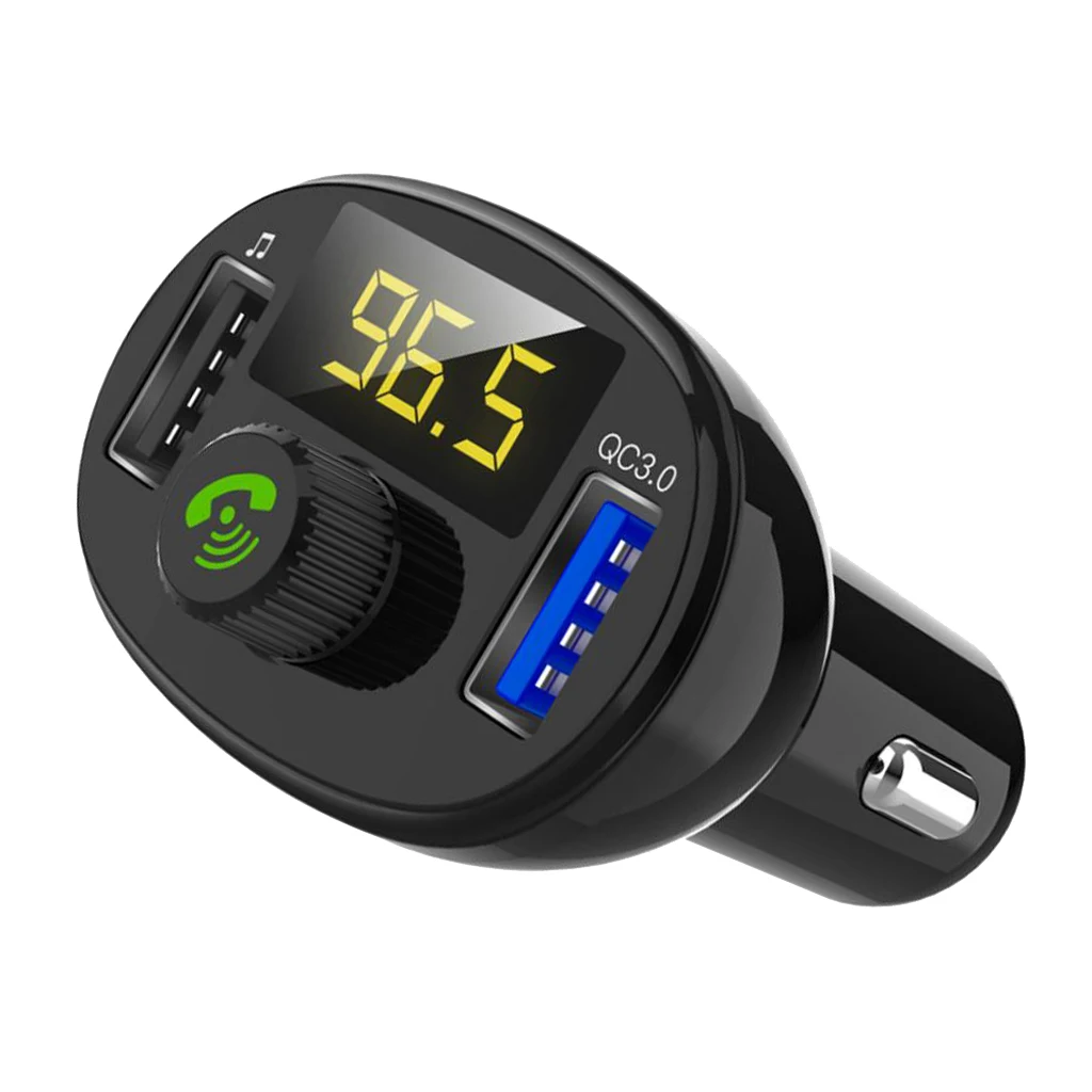 Bluetooth V4.2 fm-радио передатчик адаптер QC 3,0 быстрое автомобильное зарядное устройство