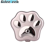 Rastreador de localización de mascotas RF V30, resistente al agua IP67, GSM, cuatro bandas + GPS, posicionamiento global, diseño con forma de huella de Mascota, luz led inteligente