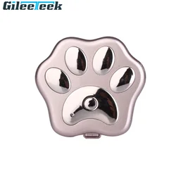 RF-V30 Pet location tracker Waterproof IP67 GSM quad-band+GPS global positioning with Pet footprint shape design smart led light