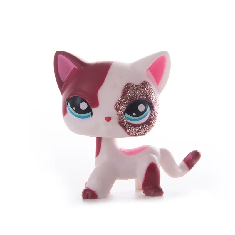 LPS PRESCHOOL Littlest pet shop #1723 Cream pink CAT KITTY FIGURE 2" 