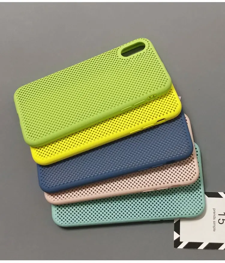 

Cong Fee Liquid silicone Heat dissipation phone case for iphone X XR XS MAX 6 7S 7Plus 8S 8Plus drop protection cover