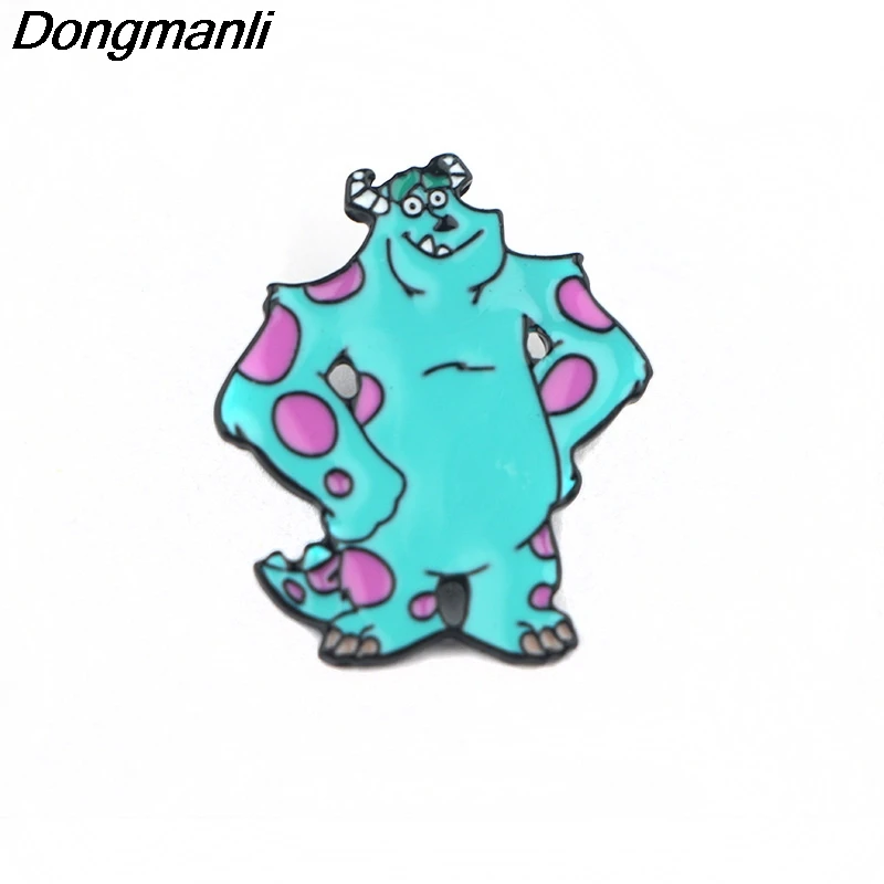 P4090 Dongmanli ювелирные изделия монстр металлические эмалированные булавки и броши для женщин модные нагрудные булавки рюкзак сумки значок подарки