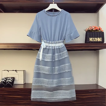 

plus size Skirt Suit t-shirts And Skirts Party two piece skirt set oversized New Style summer clothes for women Casual Suit