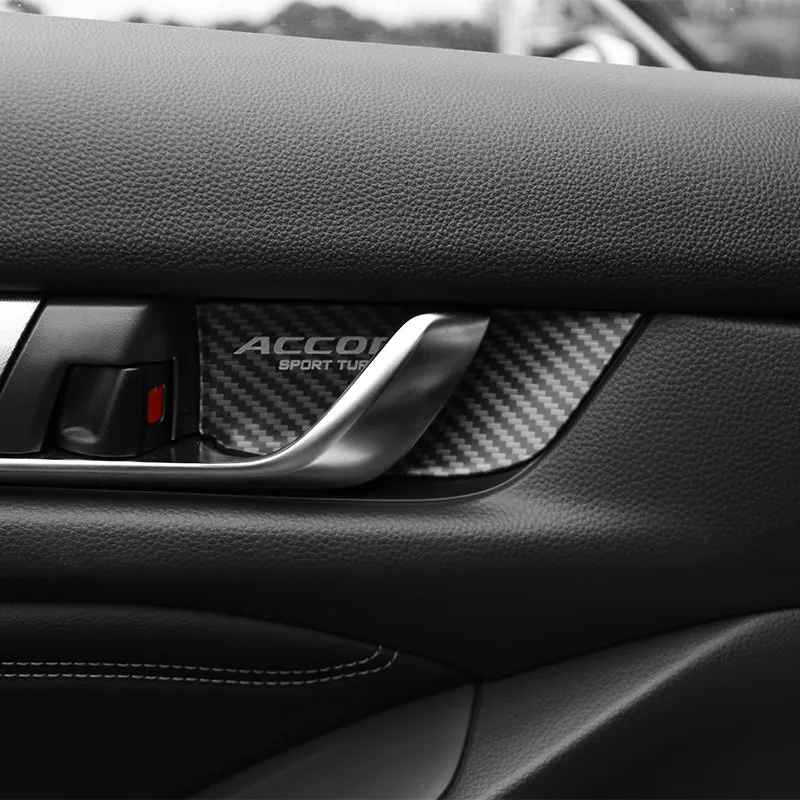 Для Honda Accord 10th дверные ручки SMD внутренняя дверная защитная втулка декоративная из нержавеющей стали с блестками модификация