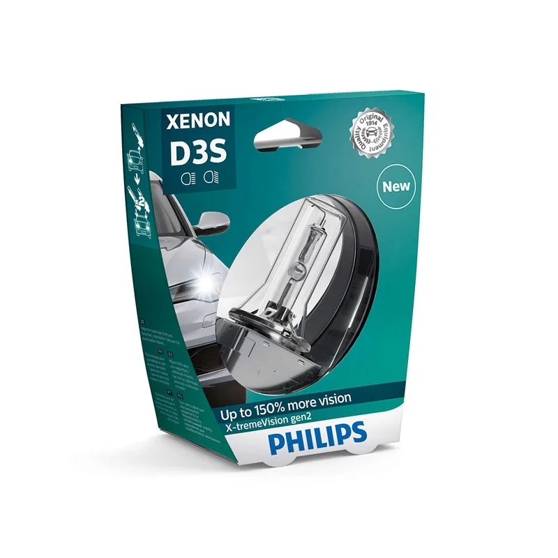 Штепсельная лента Philips D1S D2R D2S D3S D4S Xenon X-tremeVision gen2(4800 K)(блистер-1 лампа - Emitting Color: D3S - 1pieces