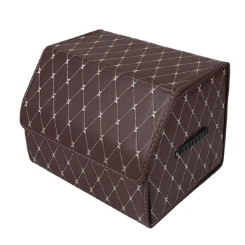 

Car Trunk Storage Box Storage Bag Car Tool Bag PU Leather Folding Storage and Storage Finishing Car Accessories M