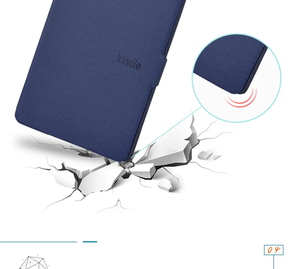 8, capa ultra fina, inteligente, geração 2016, com wake sleep automático