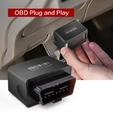 Мини Автомобильное зарядное устройство с двумя usb-портами, OBD зарядка 12 В 24 В, светодиодный дисплей напряжения, автомобильное зарядное устройство с разъемом, автомобильное зарядное устройство