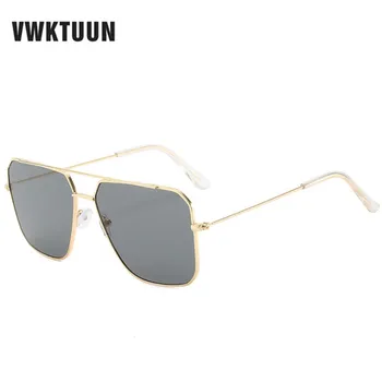 

VWKTUUN Sunglasses Women Oversized Twin Beams Sun glasses For Female Eyewear Driver Brand Designer Glasses UV400 Square Shades