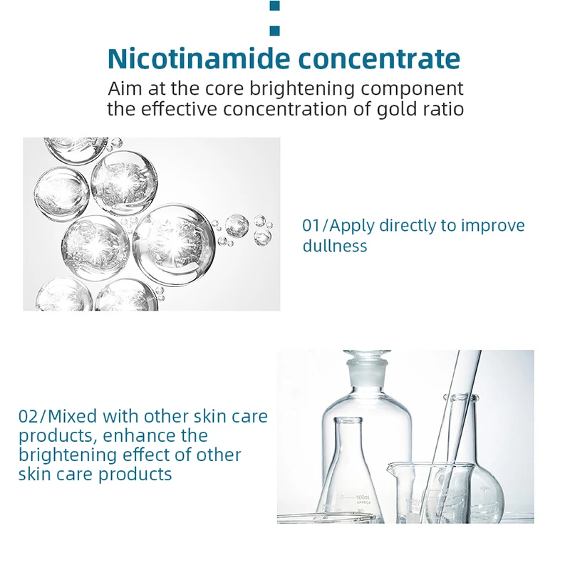 15 мл Nicotinamide Сыворотка увлажняющая питательная для кожи сужающая поры Увлажняющая сыворотка для лица, осветляющая тонкие линии, очищающие поры