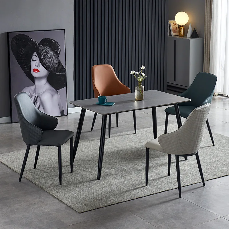 Soft Bag Dining Chair Light Luxury Style Household Simple Modern Study Stool Designer Nordic Chair Back Fashion Creativity