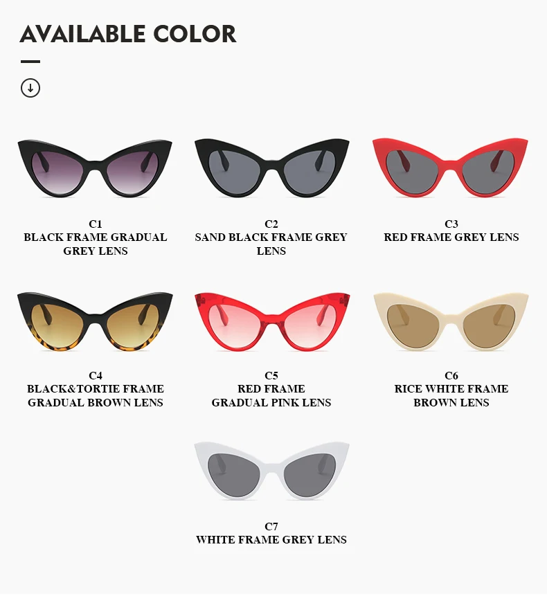 LongKeeper Cute Sexy Cat Eye Sunglasses Women 2020 Black Leopard Brand Designer Sun Glasses Vintage Retro Female Oculos sunglasses for women
