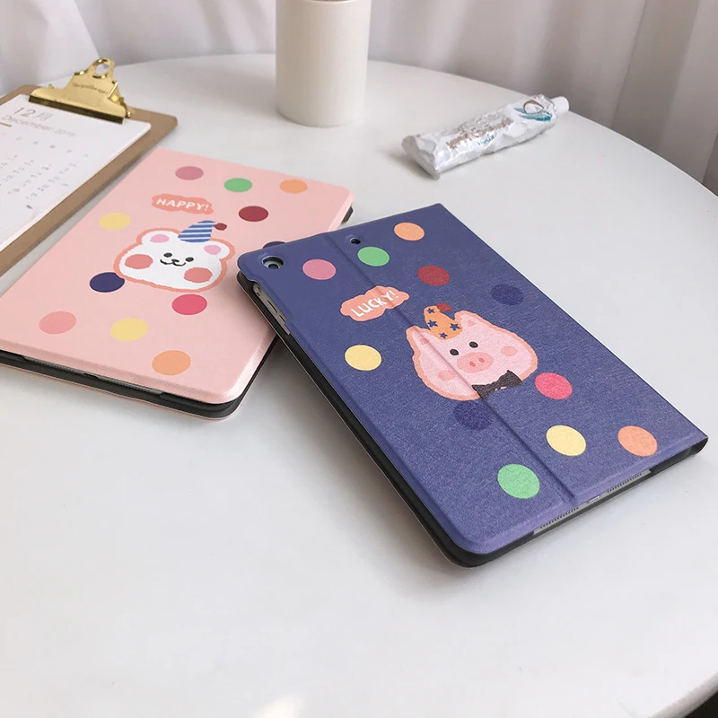 Автоматический будильник Смарт подставка чехол для Планшеты ipad Mini1 на возраст 2, 3, 4, 5, ipad air 2 3 pro 10,5 Мультфильм защитный чехол для ipad 2, 3, 4 18 9,7