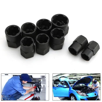 

11pcs/Set Broken Nut Bolt Extractor Hex Head Rust Damaged Screw Removal Tool Brand New And High Quality Screw Nut Extractors