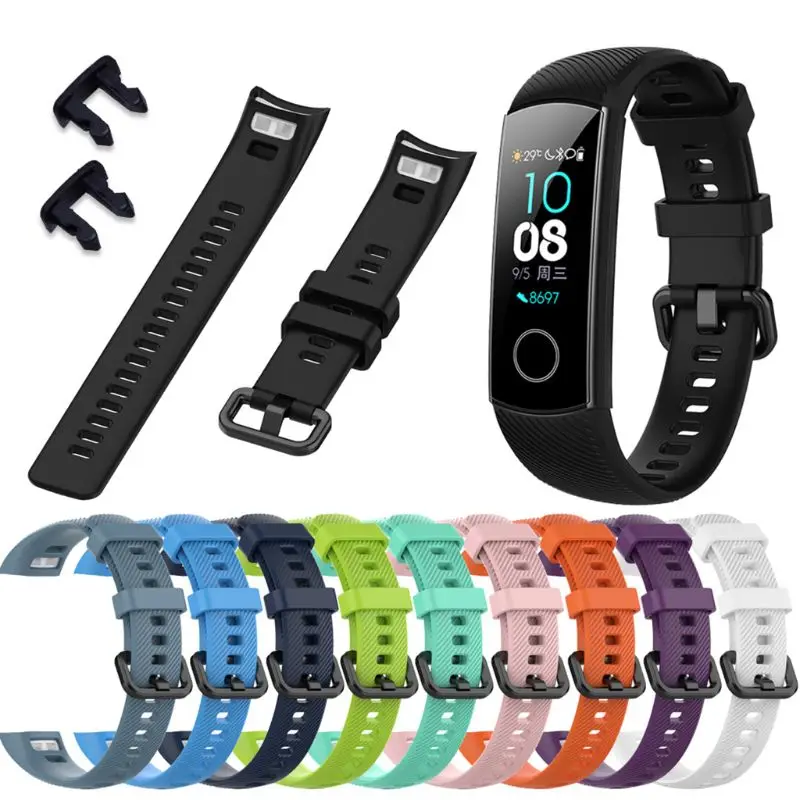 

Anti-scratch Soft Silicone Watch Band Sports Wrist Strap Replacement for Huawei Honor 5 Sports Bracelet Accessories T4MD