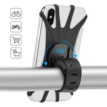 Soporte Universal para teléfono móvil de bicicleta soporte de silicona para manillar de motocicleta soporte de montaje soporte de teléfono para iPhone
