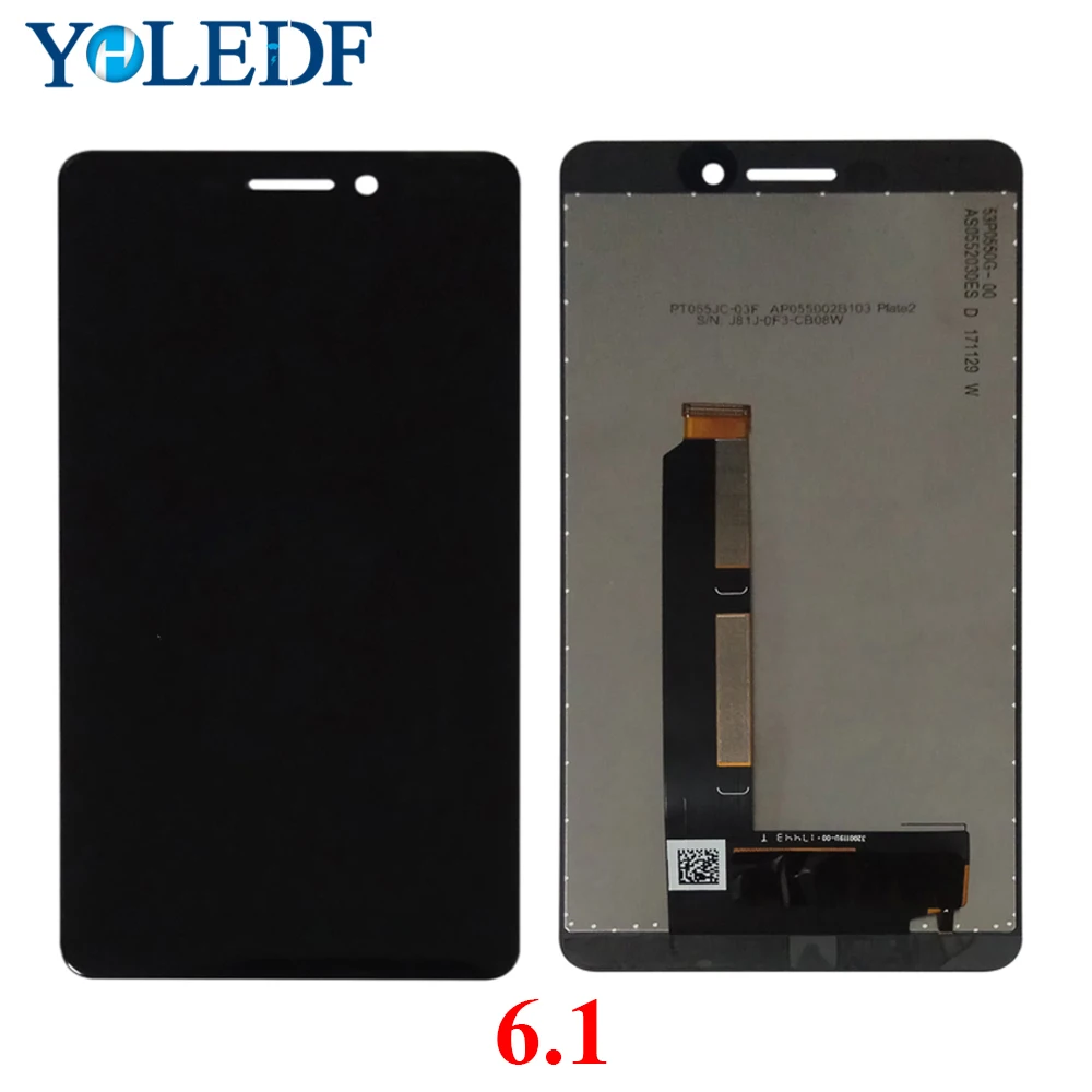 ЖК-дисплей для Nokia 6 II 2018 1 TA-1043 TA-1045 TA-1050 TA-1054 TA-1068 кодирующий преобразователь