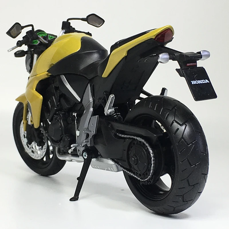 

1:12 HONDA CB1000R Yellow Streetcar Motorcycle Diecast Simulation 18CM Display Model Boy Birthday Presents Collection