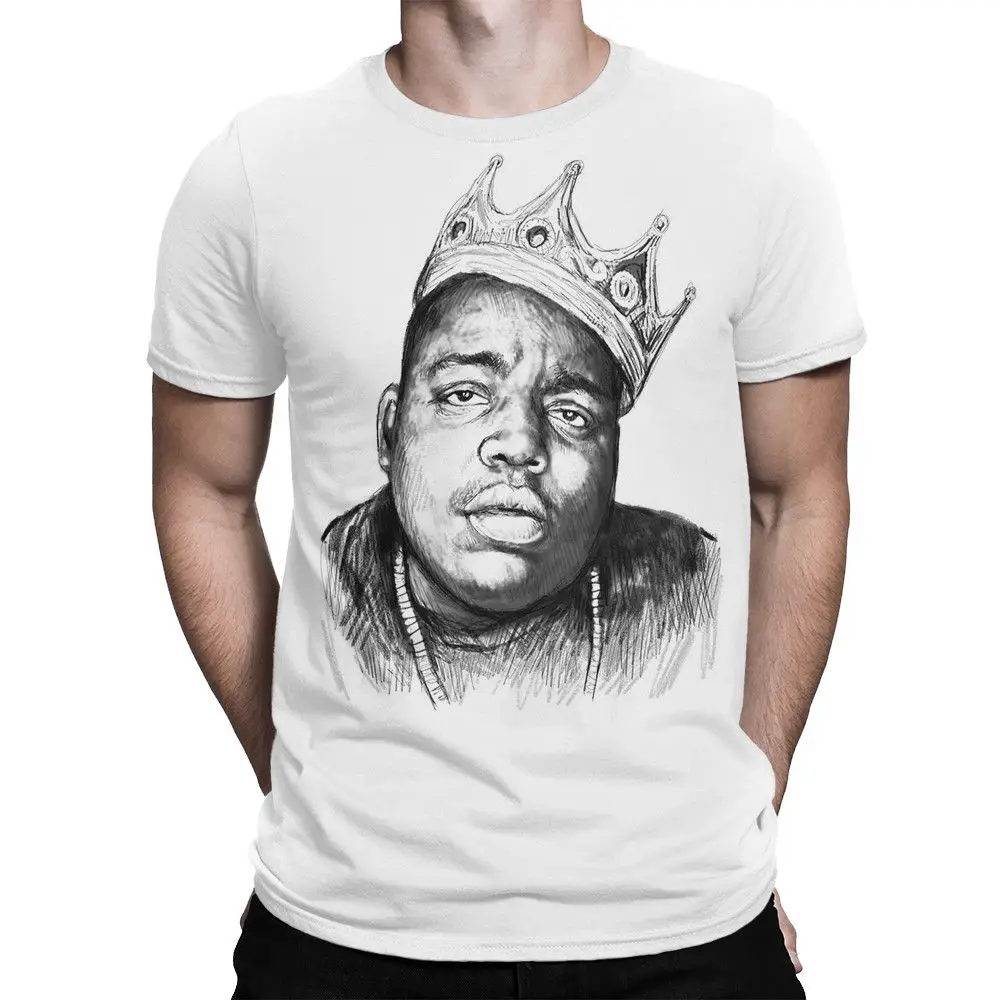 Cotton T Shirt Men Biggie Smalls Rap 