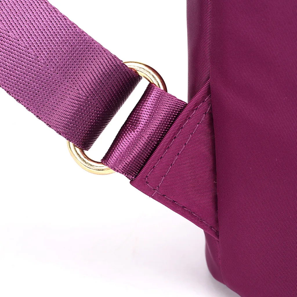 Women‘s Leisure Fashion Large Capacity Shoulders Bag Student Backpacks College wind Solid Canvas School Bags Travel Backpack E55