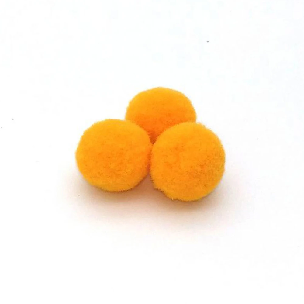 Ginger 100-400 шт./лот, смешанный Мягкий круглый шарик-помпон, пушистый помпон для детей, сделай сам, рукоделие, 10 мм/15 мм/20 мм/25 мм/30 мм - Цвет: Ginger