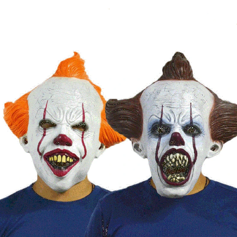 Дропшиппинг Стивен Кинг это маска Pennywise ужас одежда для клоуна Маска Клоун маска на Хеллоуин для косплея костюм реквизит