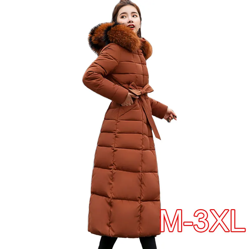 X-Long, Новое поступление, Модная приталенная женская зимняя куртка с хлопковой подкладкой, теплое плотное Женское пальто, длинное пальто, парка, женские куртки