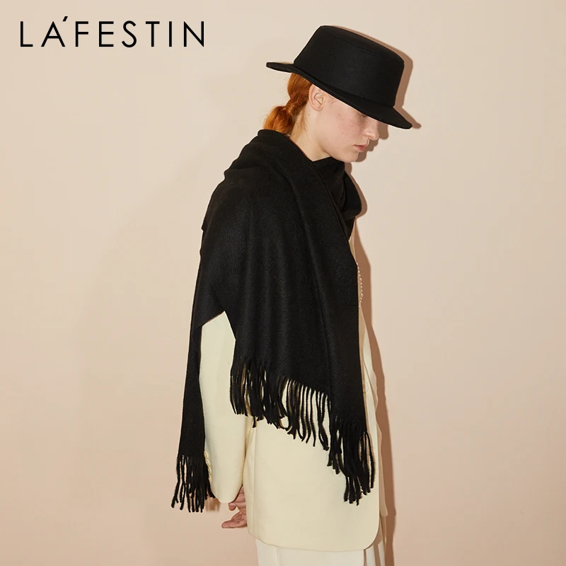 

LAFESTIN 2020 autumn and winter new trendy fashion temperament warm and comfortable scarf simple and versatile long scarf