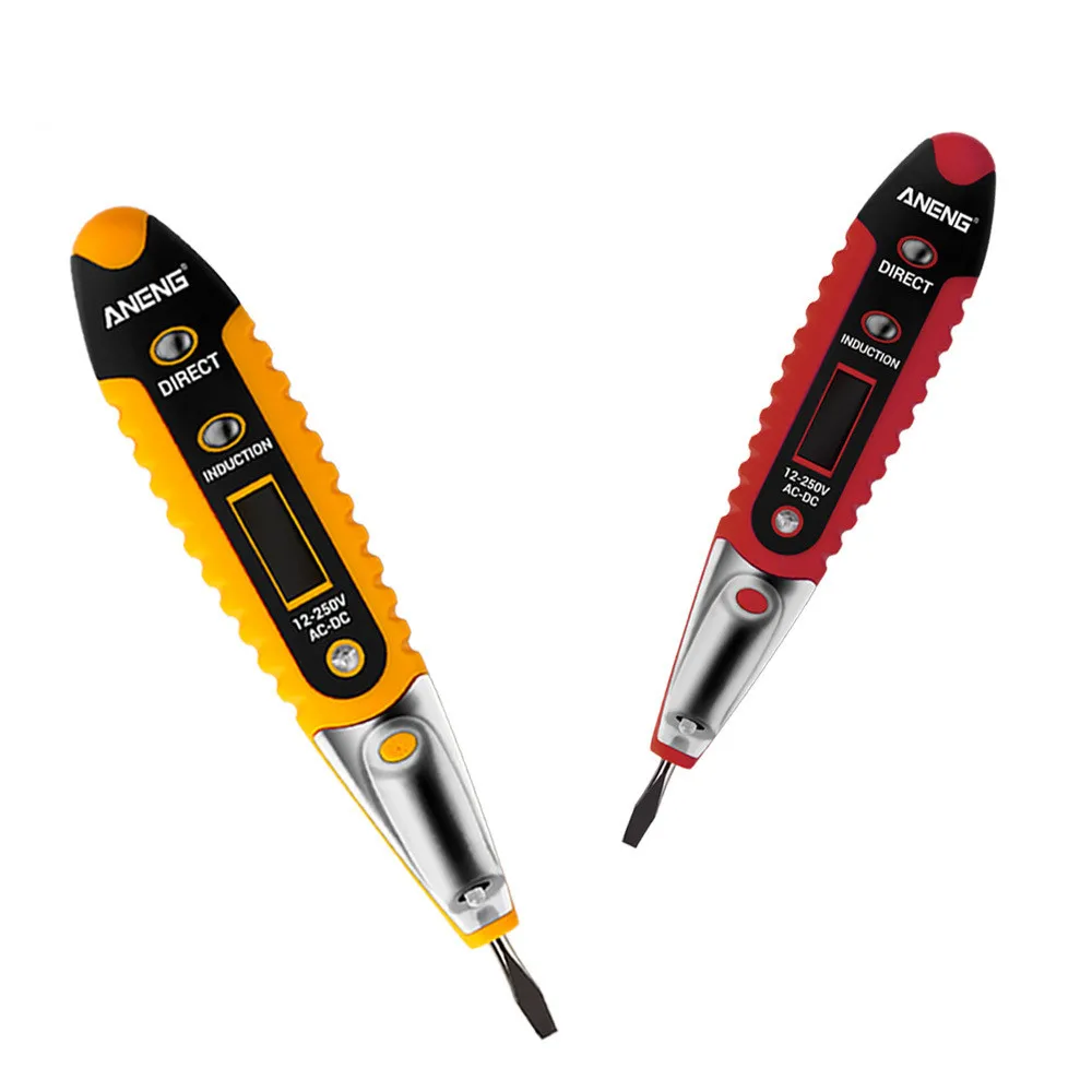 Digital Test Pencil AC DC 12 250V Tester Electrical LCD Display Voltage Detector Test Pen for Electrician Tools|Voltage Meters| - AliExpress