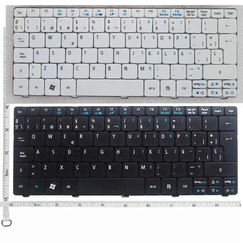 

Spanish Keyboard For Acer ZE6 ZE7 PAV70 PAV01 PAV80 NAV50 350 eM350 NAV51 355 eM355 D255E AOD255E NAV70 POVE6 723 SE SE2 SE3 SP