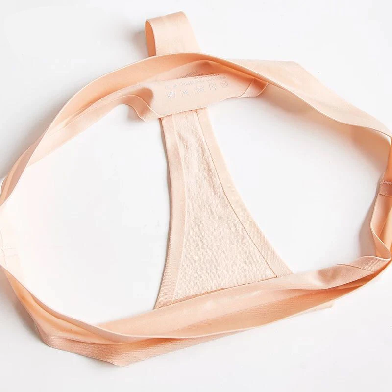 Ice Silk женские трусики Бесшовные тонкие нейлоновые стринги эластичное нижнее белье трусы-плавки из дышащей ткани размера плюс