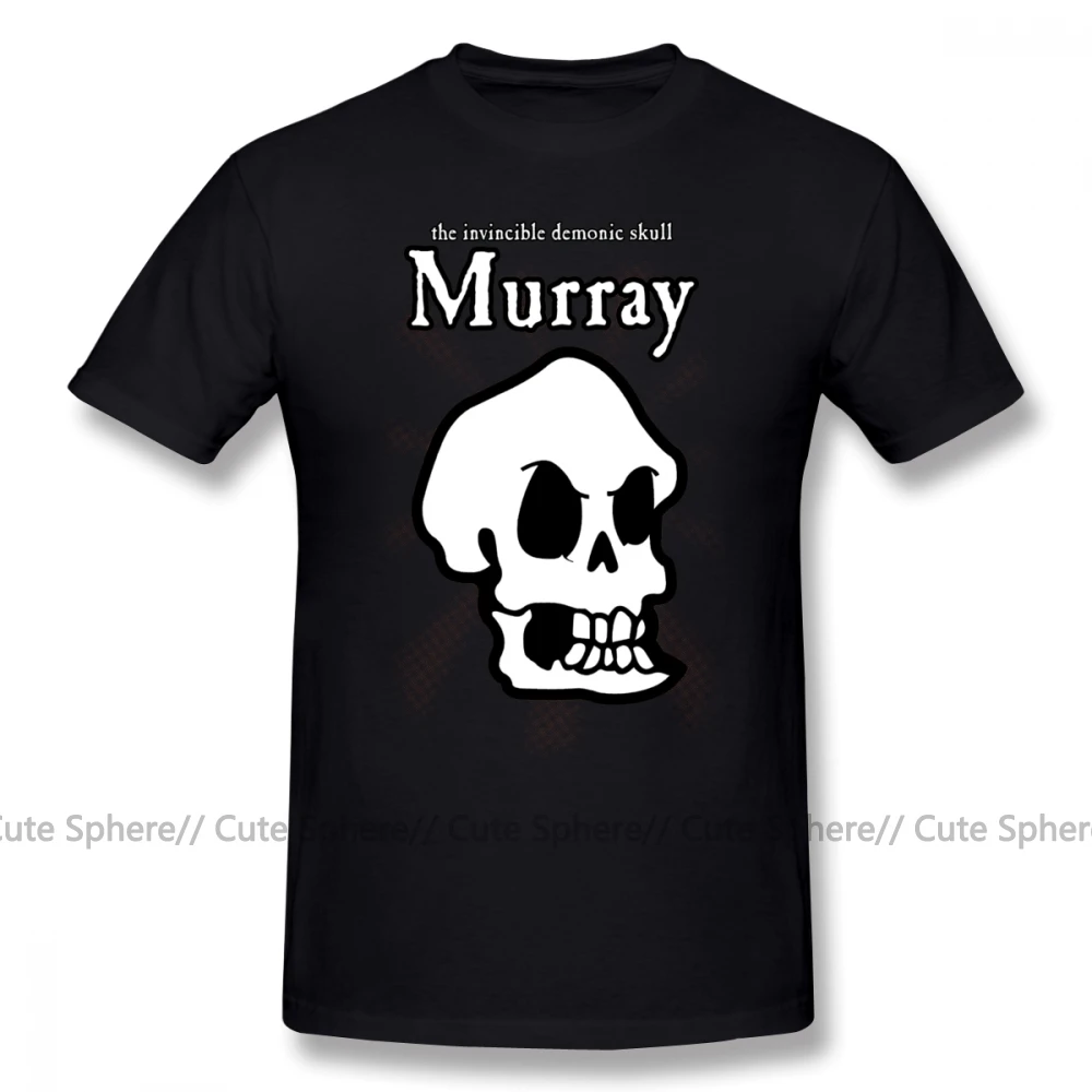 Обезьяна остров футболка обезьяна остров Мюррей череп футболка пляжная хлопковая футболка милый Принт 5x Мужская футболка с коротким рукавом - Цвет: Black