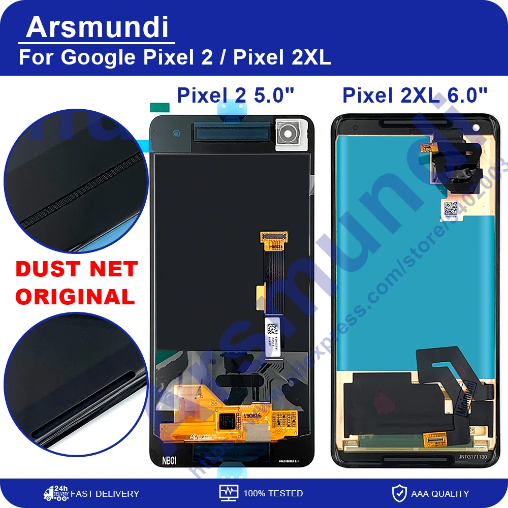 ЖК-дисплей и сенсорный экран для Google Pixel 2 XL оригинальный Amoled дигитайзер в сборе