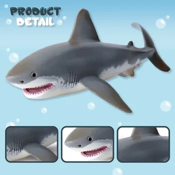 

Lifelike Shark Shaped Toy Realistic Motion Simulation Animal Model for Kids Children L5