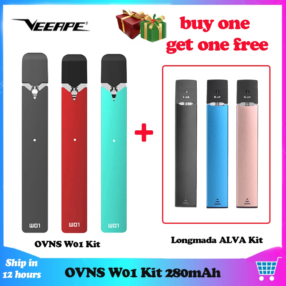 Купите один и получите один! Оригинальный комплект для вейпа Rofvape OVNS W01 батарея 280