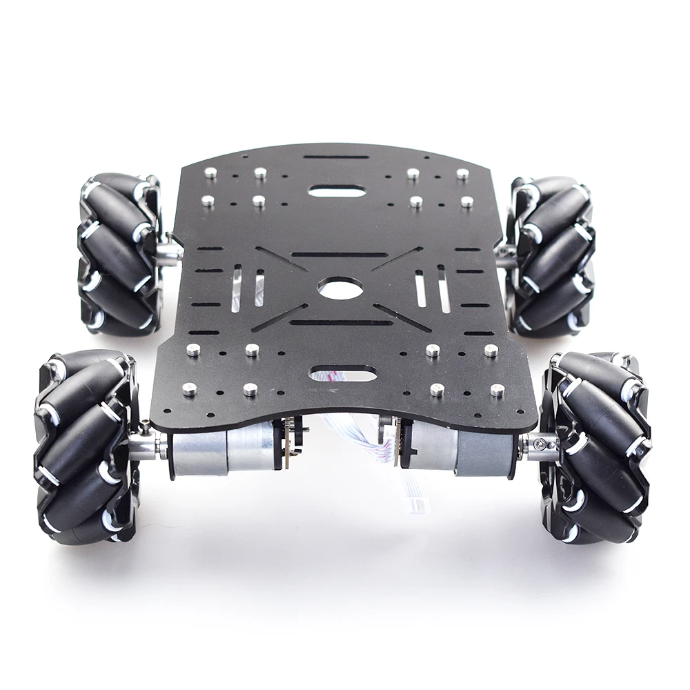 10KG load Metal Omni Mecanum Wheel Robot Car Chassis Kit with 4pcs ...