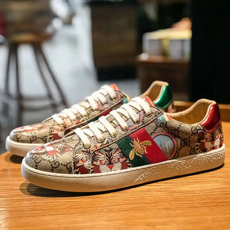 bee embroidered shoes