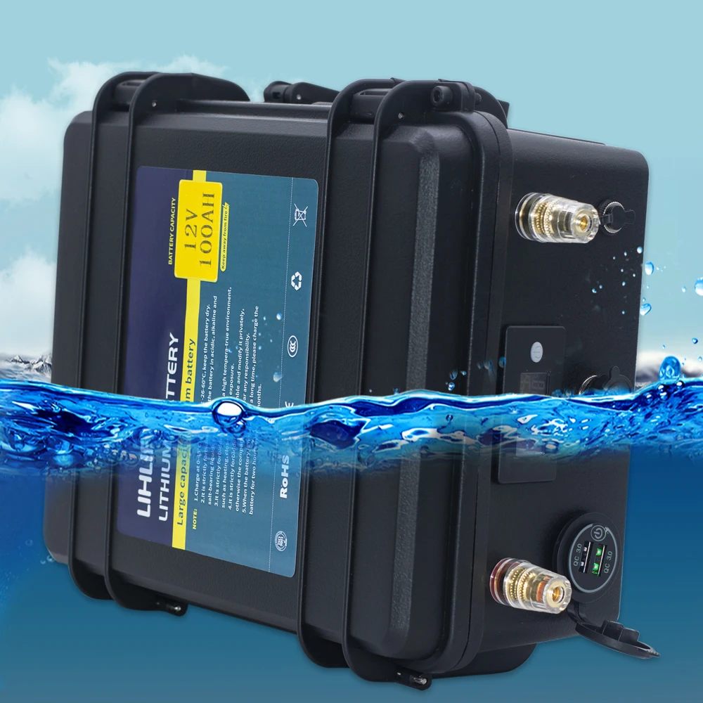 Литиевая батарея 12v 100ah водонепроницаемый комплект литий ионный батарей 100AH